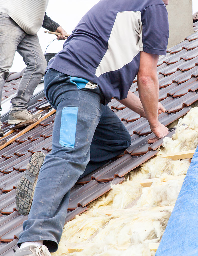 Trabalhador no Telhado